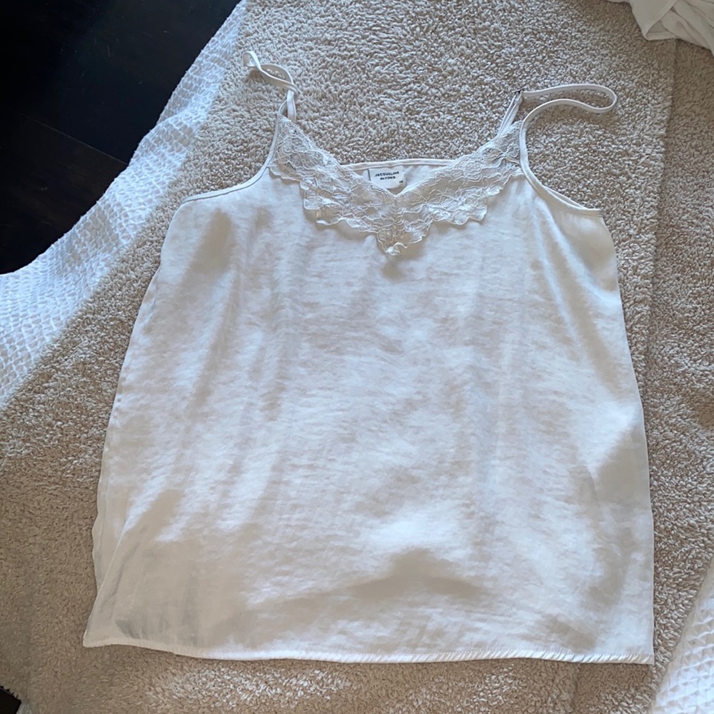 ASOS White silky tank top